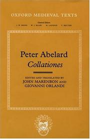 Cover of: Abelard's Collationes (Oxford Medieval Texts) by Peter Abelard, John Marenbon, Giovanni Orlandi