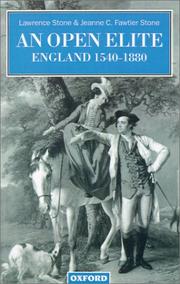 Cover of: An Open Elite?: England 1540-1880 (Clarendon Paperbacks)