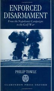 Cover of: Enforced disarmament by Philip Towle