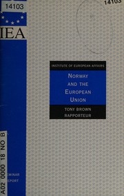 Cover of: Norway and the European Union