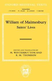 Cover of: William of Malmesbury: Saints' Lives (Oxford Medieval Texts)