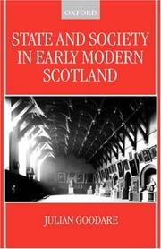 Cover of: State and society in early modern Scotland