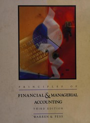 Cover of: Principles of financial & managerial accounting