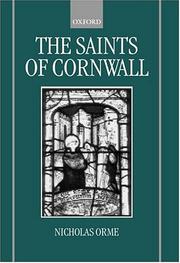 Cover of: The saints of Cornwall by Nicholas Orme