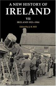 Cover of: A New History of Ireland: Volume VII by J. R. Hill