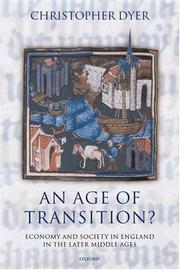 Cover of: An age of transition?: economy and society in England in the later Middle Ages