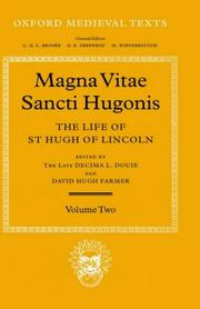 Cover of: Magna vita Sancti Hugonis = by Adam of Eynsham