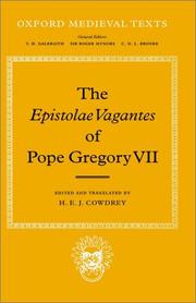 Cover of: The Epistolae vagantes of Pope Gregory VII