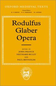 Cover of: Rodulfi Glabri Historiarum libri quinque by Rodulfus Glaber