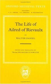 Cover of: The life of Ailred of Rievaulx
