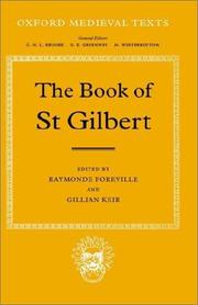 Cover of: The Book of St Gilbert