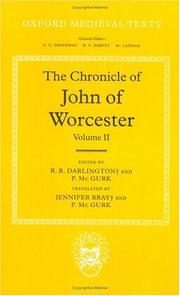 Cover of: The chronicle of John of Worcester by John of Worcester