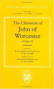 Cover of: chronicle of John of Worcester