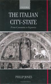 Cover of: The Italian city-state by Jones, P. J.