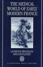 Cover of: The medical world of early modern France