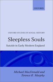 Cover of: Sleepless souls: suicide in early modern England