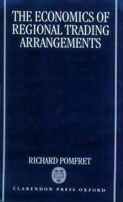 Cover of: The economics of regional trading arrangements by Richard W. T. Pomfret