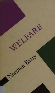 Cover of: Welfare (Concepts in the Social Sciences)