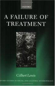 A failure of treatment by Gilbert Lewis