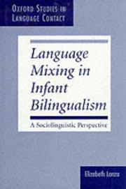 Cover of: Language mixing in infant bilingualism by Elizabeth Lanza