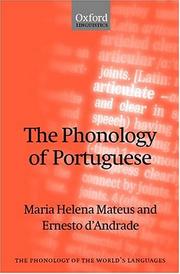 Cover of: The phonology of Portuguese by Maria Helena Mira Mateus