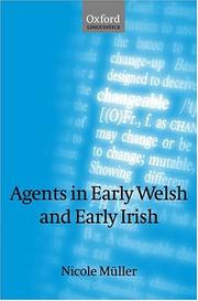 Cover of: Agents in early Welsh and early Irish