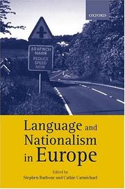 Cover of: Language and Nationalism in Europe by 