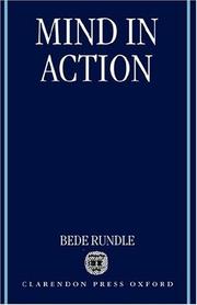 Cover of: Mind in action by Bede Rundle, Bede Rundle