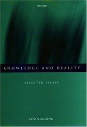 Cover of: Knowledge and reality: selected essays