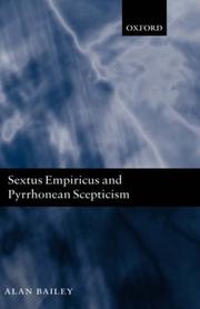 Cover of: Sextus Empiricus and Pyrrhonean Scepticism