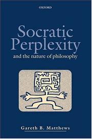 Cover of: Socratic Perplexity: And the Nature of Philosophy