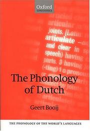 Cover of: The phonology of Dutch by G. E. Booij