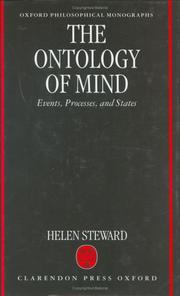 Cover of: The ontology of mind: events, processes, and states