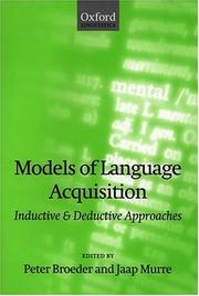 Cover of Models of Language Acquisition