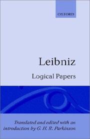 Logical Papers by Gottfried Wilhelm Leibniz, G. H. R. Parkinson