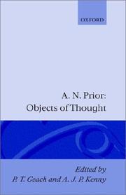 Cover of: Objects of thought