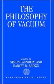 Cover of: The Philosophy of vacuum