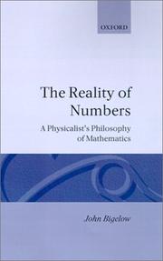 Cover of: The reality of numbers by Bigelow, John