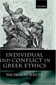Cover of: Individual and Conflict in Greek Ethics