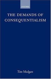Cover of: The Demands of Consequentialism