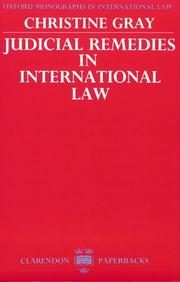 Cover of: Judicial Remedies in International Law (Oxford Monographs in the International Law)
