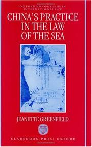 Cover of: China's practice in the law of the sea