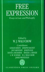 Cover of: Free expression: essays in law and philosophy