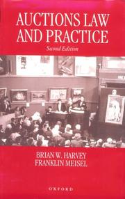 Cover of: Auctions law and practice by Brian W. Harvey