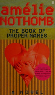 Cover of: The book of proper names
