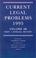 Cover of: Current Legal Problems 1995: Volume 48, Part 1