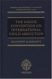 Cover of The Hague Convention on International Child Abduction