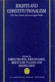Cover of: Rights and Constitutionalism by 