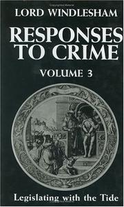 Cover of: Responses to Crime: Volume 3: Legislating with the Tide