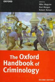 Cover of: The Oxford handbook of criminology by edited by Mike Maguire, Rod Morgan, and Robert Reiner.